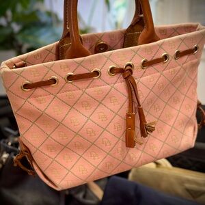 Dooney & Bourke Pink Canvas Tote